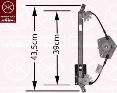 KLOKKERHOLM 95391902 подъемное устройство для окон на VW PASSAT (3B3)