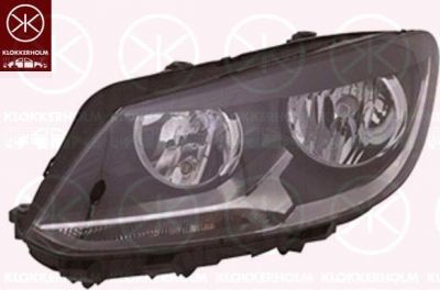 KLOKKERHOLM 95490121A1 основная фара на VW CADDY III фургон (2KA, 2KH, 2CA, 2CH)