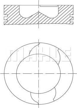 Knecht/Mahle 037 PI 00107 000 поршень на VOLVO FMX