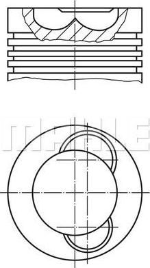 Knecht/Mahle 227 37 20 поршень на MAN L 2000