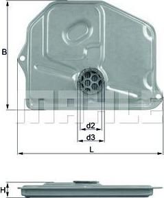 Knecht/Mahle HX 45 гидрофильтр, автоматическая коробка передач на MERCEDES-BENZ седан (W123)