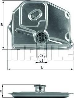 Knecht/Mahle HX 47 гидрофильтр, автоматическая коробка передач на PORSCHE 928