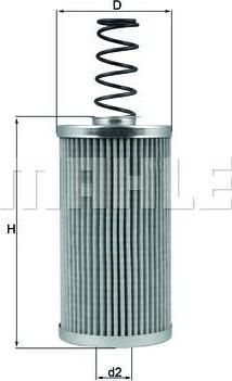 Knecht/Mahle HX 90D фильтр, гидравлическая система привода рабочего об на MAN NL