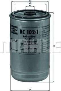 Knecht/Mahle KC 102/1 топливный фильтр на MAN M 90