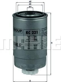 Knecht/Mahle KC 221 топливный фильтр на FIAT DUCATO фургон (244)