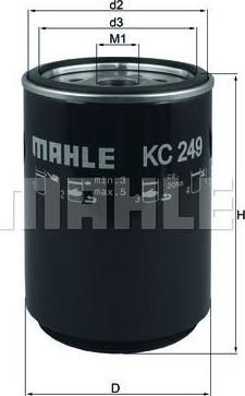 Knecht/Mahle KC 249D топливный фильтр на DAF XF 95