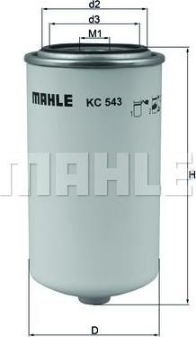 Knecht/Mahle KC 543 топливный фильтр на DAF LF 45