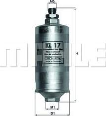 Knecht/Mahle KL 17 топливный фильтр на VOLVO 240 Kombi (P245)