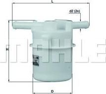Knecht/Mahle KL 205 топливный фильтр на HONDA ACCORD III (CA)