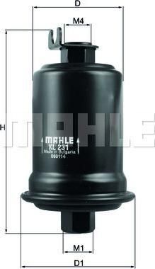 Knecht/Mahle KL 231 топливный фильтр на MITSUBISHI GALANT V седан (E5_A, E7_A, E8_A)