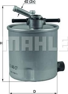 Knecht/Mahle KL 440/27 топливный фильтр на RENAULT TRUCKS Maxity