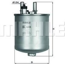 Knecht/Mahle KL 639D топливный фильтр на RENAULT TWINGO II (CN0_)