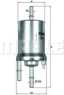 KNECHT/MAHLE Фильтр топливный VW Polo (6Q0201051B, KL156/1)