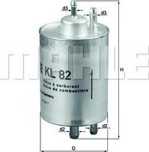 KNECHT/MAHLE Фильтр топливный MB M112/113 (24773001, KL82)
