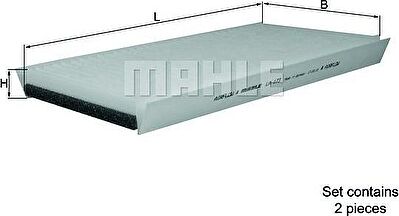 Knecht/Mahle LA 173/S фильтр, воздух во внутренном пространстве на 7 (E65, E66, E67)