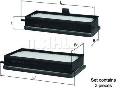 Knecht/Mahle LA 679/S фильтр, воздух во внутренном пространстве на FIAT ULYSSE (220)