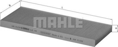 KNECHT/MAHLE Фильтр салонный AD A4/80 92-94 VW B5 97-00 (3B0091800, LA45)