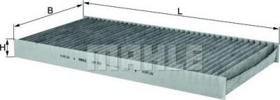 KNECHT/MAHLE Фильтр салонный (угольный) MB W169 (1698300118, LAK252)