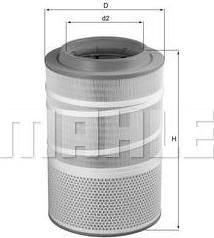 Knecht/Mahle LX 1278 воздушный фильтр на DAF CF 75