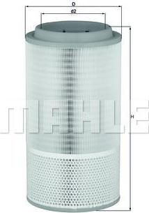 Knecht/Mahle LX 1946 воздушный фильтр на MAN SЬ