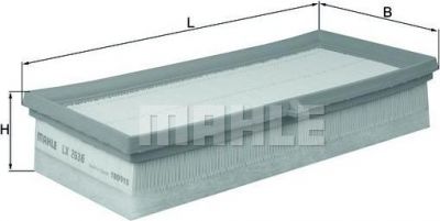 Knecht/Mahle LX 2636 воздушный фильтр на TOYOTA YARIS (NHP13_, NSP13_, NCP13_, KSP13_, NLP13_)