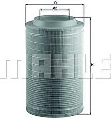 Knecht/Mahle LX 3117 воздушный фильтр на MAN NM