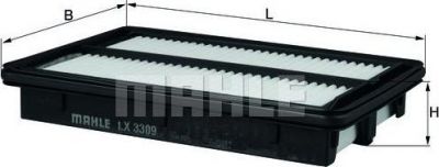 Knecht/Mahle LX 3309 воздушный фильтр на HONDA CIVIC VII седан (ES)