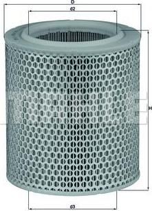 Knecht/Mahle LX 478/1 воздушный фильтр на PEUGEOT BOXER автобус (230P)