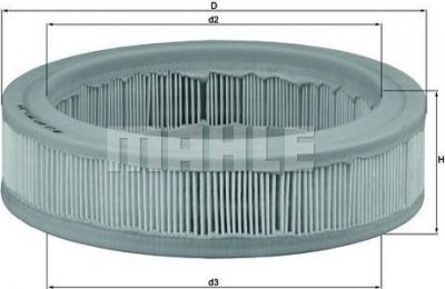 Knecht/Mahle LX 487 воздушный фильтр на RENAULT SUPER 5 (B/C40_)