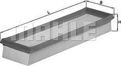 Knecht/Mahle LX 509 воздушный фильтр на RENAULT CLIO I (B/C57_, 5/357_)