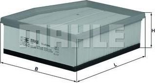 Knecht/Mahle LX 934/2 воздушный фильтр на VW PHAETON (3D_)