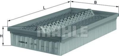 Knecht/Mahle LX 95 воздушный фильтр на DAEWOO KORANDO Cabrio (KJ)