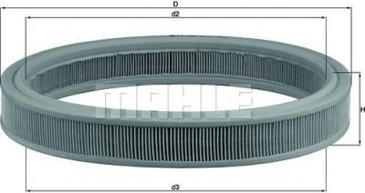 KNECHT/MAHLE Фильтр воздушный FORD ESCORT 1.3L (1008912, LX332)