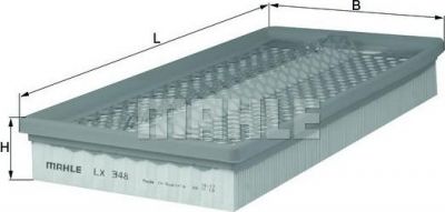 KNECHT/MAHLE Фильтр воздушный MB W124/140 M119 (2x) (30946104, LX348)