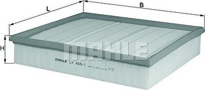 KNECHT/MAHLE Фильтр воздушный AD A8 (077129620D, LX469/1)