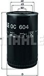 Knecht/Mahle OC 604 масляный фильтр на KAMAZ 5
