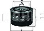 KNECHT/MAHLE Фильтр масляный OPEL OmA 2.6-3.0 (650383, OC102)