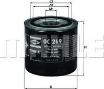 KNECHT/MAHLE Фильтр масляный HONDA Civ/Acc 96-> 2.0 дизель (15400P5TG00, OC269)