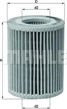 Knecht/Mahle OX 825D масляный фильтр на 1 (F20)