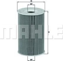 KNECHT/MAHLE Фильтр масляный M42/43 (11421716192, OX127/1D)