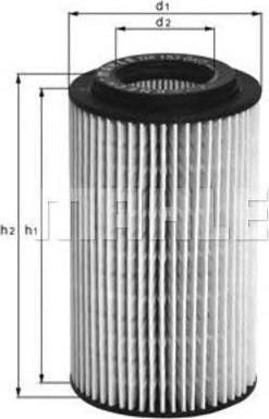 KNECHT/MAHLE Фильтр масляный MB mot.OM611/OM612/OM646 (6111800009, OX153D3)