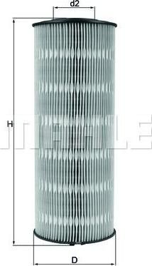 KNECHT/MAHLE Фильтр масляный MB (5411800209, OX168D)