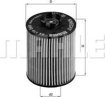 KNECHT/MAHLE Фильтр масляный OPEL Meriva/AstG/CorB/C 1.2 16V (650307, OX173D)