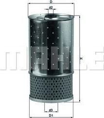 KNECHT/MAHLE Фильтр масляный (картридж) MB дизель ->95 (6011800109, OX38D)