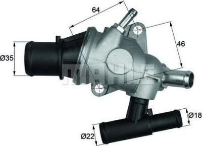 Knecht/Mahle TH 29 88 термостат, охлаждающая жидкость на FIAT MAREA Weekend (185)