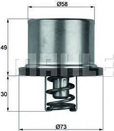 Knecht/Mahle THD 1 82 термостат, охлаждающая жидкость на DAF 75 CF