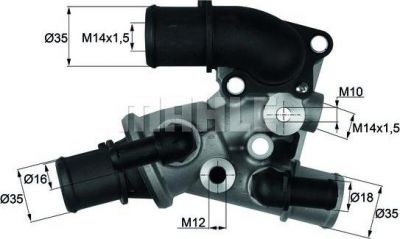 Knecht/Mahle TI 111 80D термостат, охлаждающая жидкость на FIAT PUNTO (176)