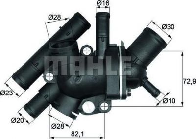 Knecht/Mahle TI 134 88 термостат, охлаждающая жидкость на RENAULT CLIO II (BB0/1/2_, CB0/1/2_)