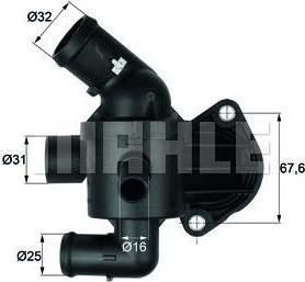 Knecht/Mahle TI 15 87 термостат, охлаждающая жидкость на VW CADDY III фургон (2KA, 2KH, 2CA, 2CH)