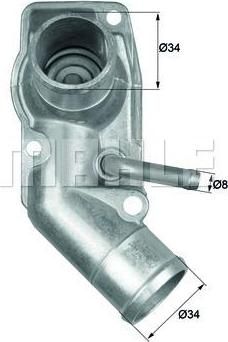 Knecht/Mahle TI 213 92D термостат, охлаждающая жидкость на OPEL ASTRA G универсал (F35_)